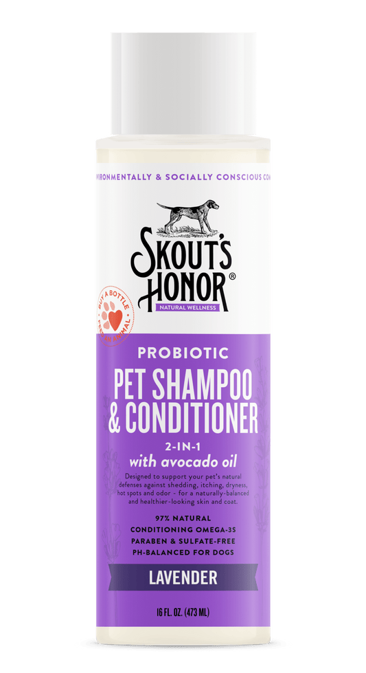 Skout's Honor Probiotic Shampoo & Conditioner (2-in-1) - Lavender