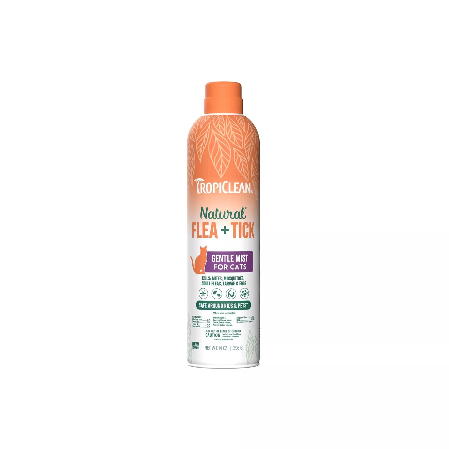 TropiClean Natural Flea & Tick Gentle Spray Mist for Cats