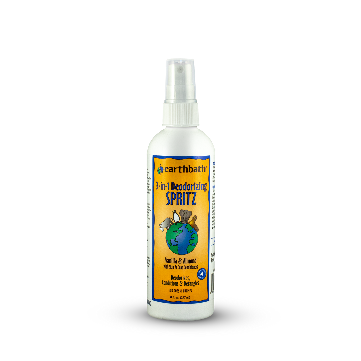 Earthbath 3-in-1 Deodorizing Vanilla and Almond Spritz for Dogs