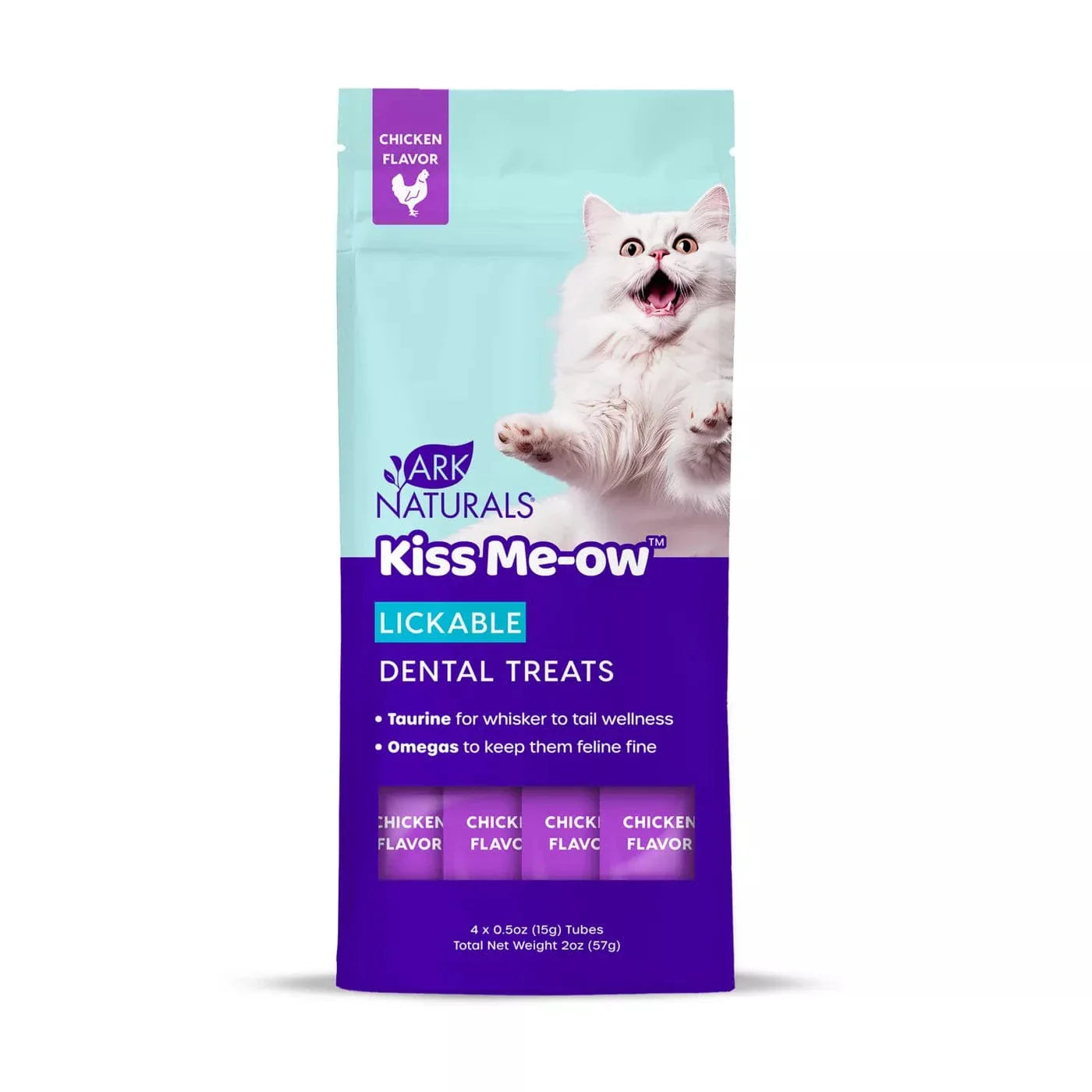 Ark Naturals Kiss Me-Ow Chicken Lickable Dental Cat Treats