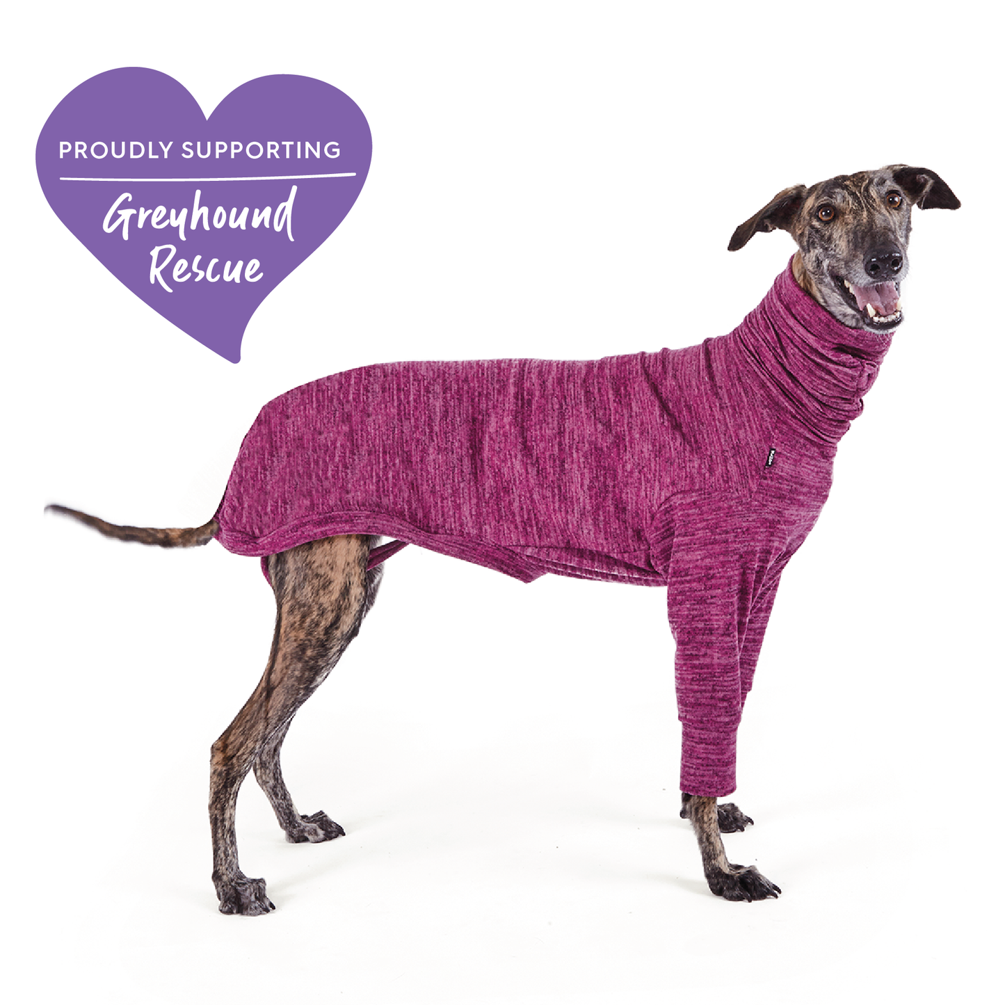 Greyhound Softie Jumper - Mulberry