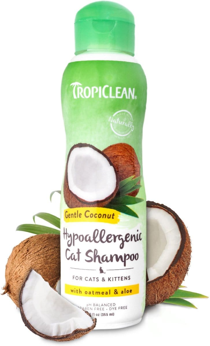TropiClean Gentle Coconut Hypoallergenic Cat & Kitten Shampoo